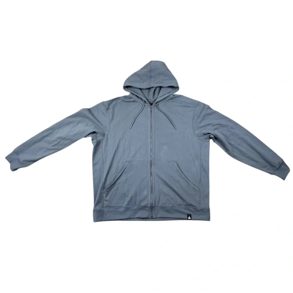 NEW American Giant Men’s Dark Gray Full Zip Hoodie Heavyweight Fleece Jacket XXL - Picture 2 of 6